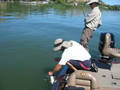 Bob lipping a bass for me.