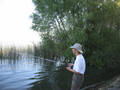 Bluegill fishing in the weeds.