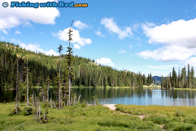 A peaceful fishing lake in British Columbia