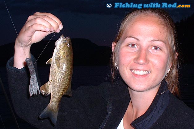 Nina's tiny smallmouth bass Nina's tiny smallmouth bass