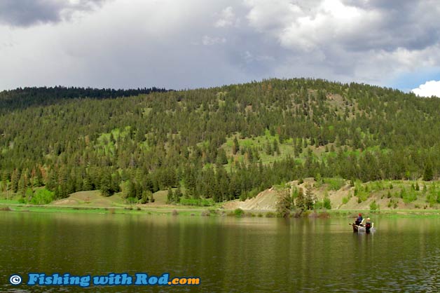 Fly fishing at Mamit Lake BC Fly fishing at Mamit Lake BC