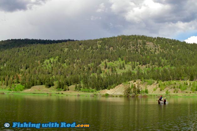 Fly fishing at Mamit Lake BC