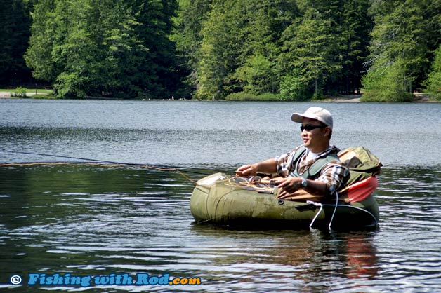 Fly fishing at Alice Lake Squamish Fly fishing at Alice Lake Squamish