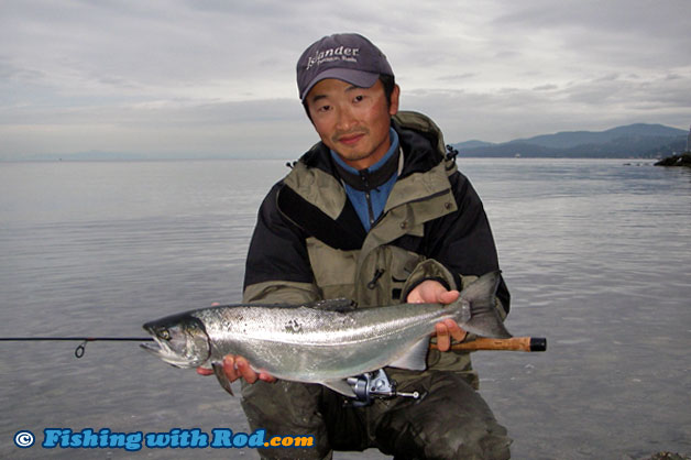 Ambleside Park beaches coho salmon fishing