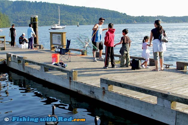 Pier fishing at Belcarra Regional Park