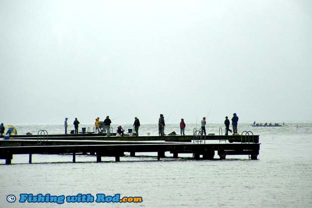 Pier fishing at Cultus Lake Chilliwack