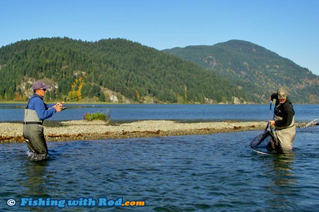 Coho salmon fishing at Harrison River BC