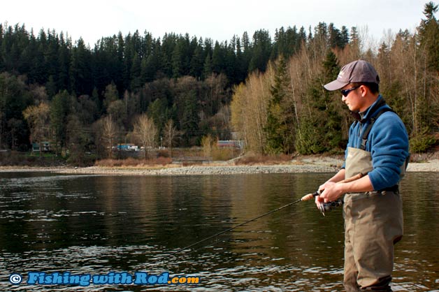 Fishing at Stave River in Mission BC Fishing at Stave River in Mission BC