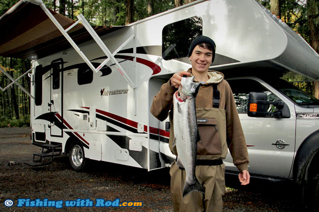 A good coho salmon fishing trip