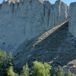 A bluff along Okanagan Lake