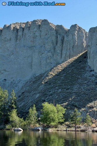 A bluff along Okanagan Lake