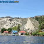 Summer cottages along Okanagan Lake