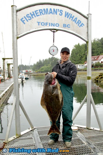 Big Halibut in Tofino BC