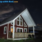 Red Lake Cabin at Night