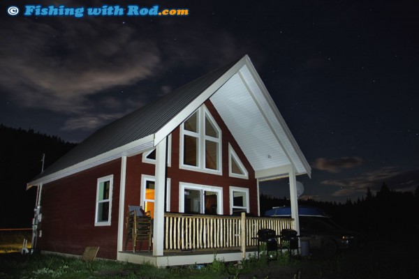 Red Lake Cabin at Night