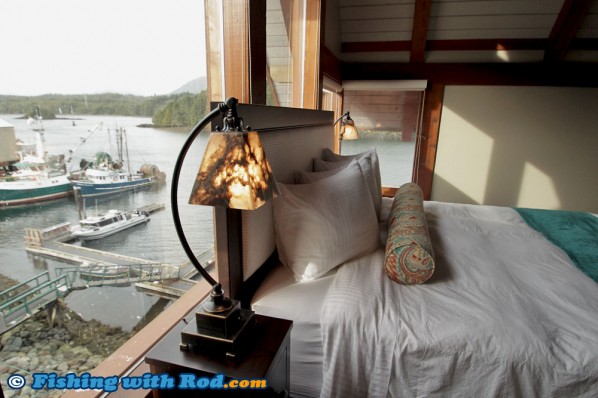 The Bedroom at Whiskey Landing Lodge in Ucluelet BC