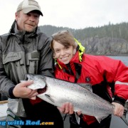 Kitty’s First Chinook Salmon on the West Coast of Vancouver Island