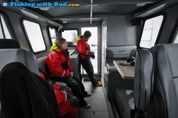 The Spacious Cabin Aboard Big Bear Salmon Charters' Custom Weldcraft