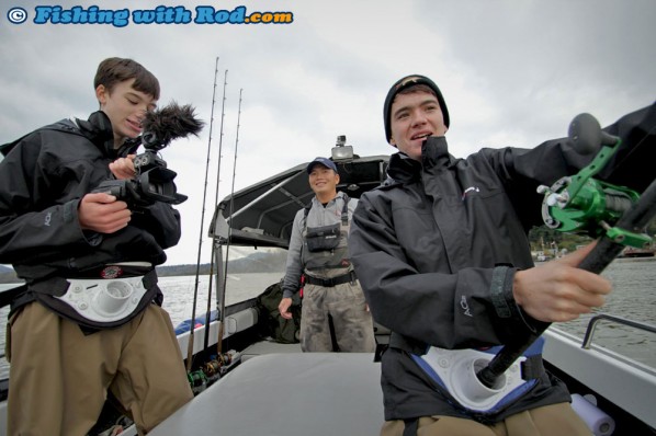 Battling a Fraser River white sturgeon