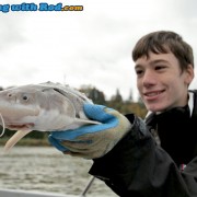 Alex’s first white sturgeon