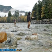 Salmon fishing at beautiful Chehalis River