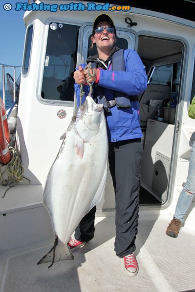 Jessica's First Halibut!