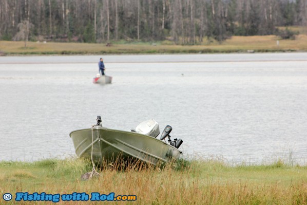 Early Morning Keen Fisherman at Tunkwa Lake