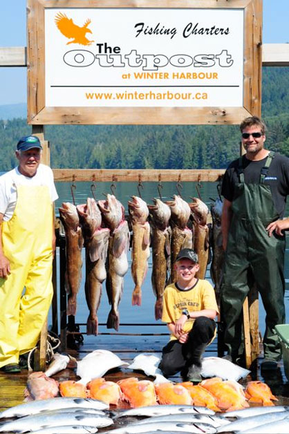 Red hot chinook salmon fishing in Winter Harbour Red hot chinook salmon fishing in Winter Harbour