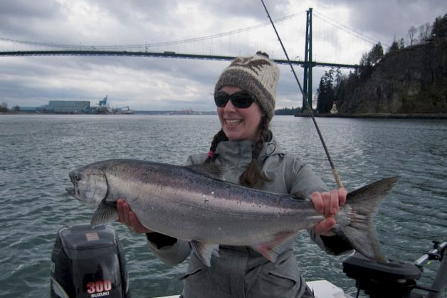 Winter chinook salmon fishing with Bon Chovy Fishing Charters Winter chinook salmon fishing with Bon Chovy Fishing Charters