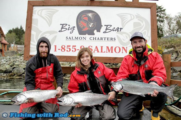 Chinook salmon fishing with Big Bear Salmon Charters Chinook salmon fishing with Big Bear Salmon Charters
