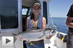 Kelly's First Chinook Salmon
