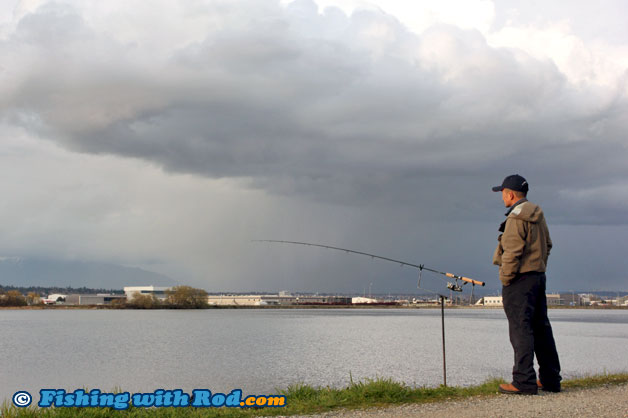 Salmon fishing in front of Vancouver International Airport Salmon fishing in front of Vancouver International Airport