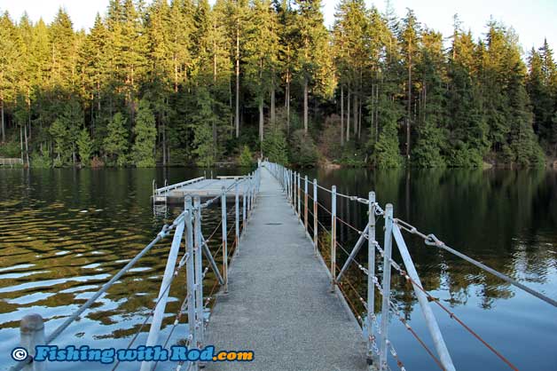 Trout fishing at Sasamat Lake in Port Moody