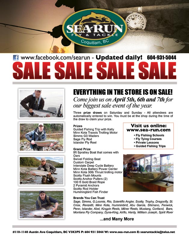 Sea-Run Fly and Tackle Annual Sale